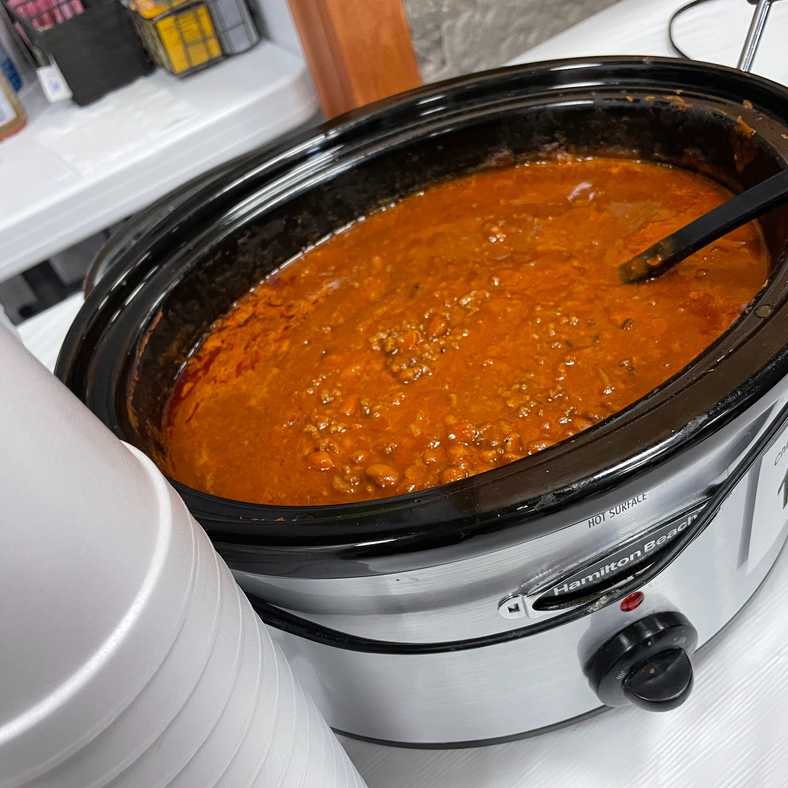 Congratulations to Steve (pot #1), Shirley (pot #3) and Bill (pot #6) who took the top three bragging rights at the CCC Chili Cook Off yesterday! This was our 8th cook off and the voting hasn't gotten any easier since every recipe is scrumptious! Great comfort food on a cool and rainy day!